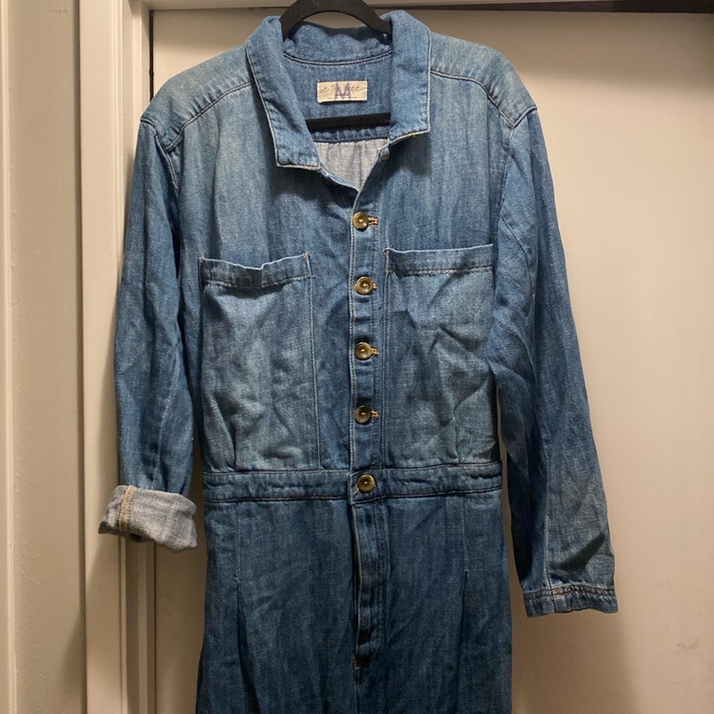 We The Free denim one piece coveralls